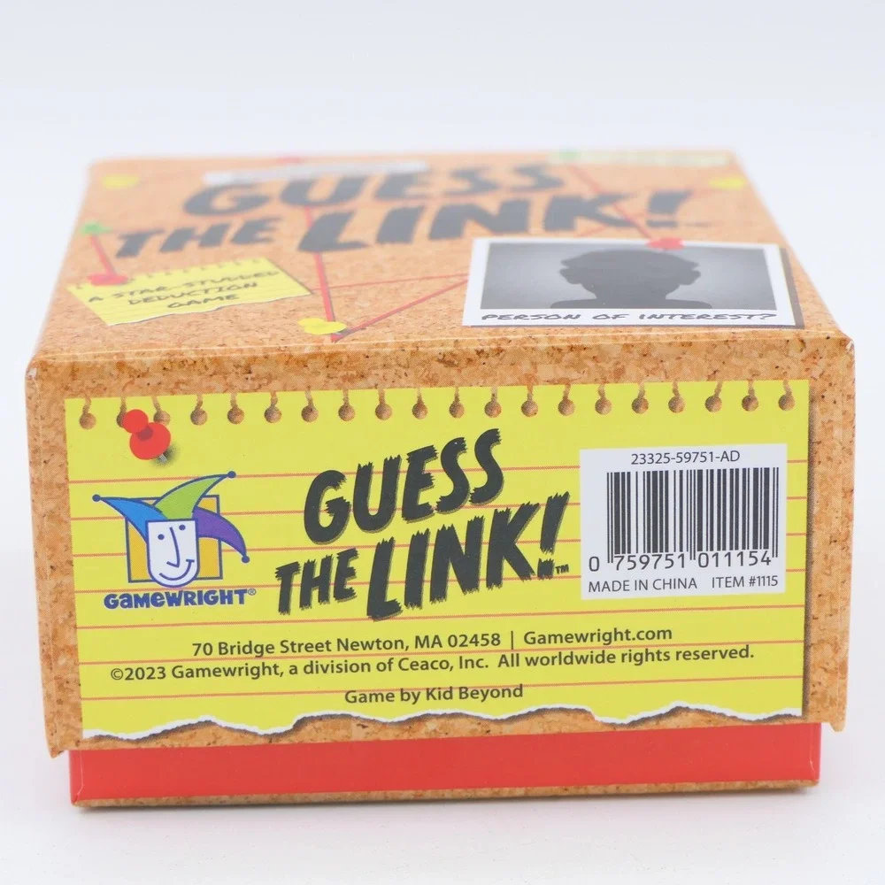Gamewright Guess The Link A Star-Studded Deduction Card Game 2-8 Players Age 10+